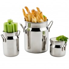 Молочник - соусник American Metalcraft® Milk Can with Handles Stainless, 425мл/15-oz # MICH15