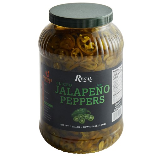 Перец халапеньо маринованный и нарезанный ломтиками Jalapeno Slices от Regal® USA - 3.78л\ 3500-8000 SHU #004154
