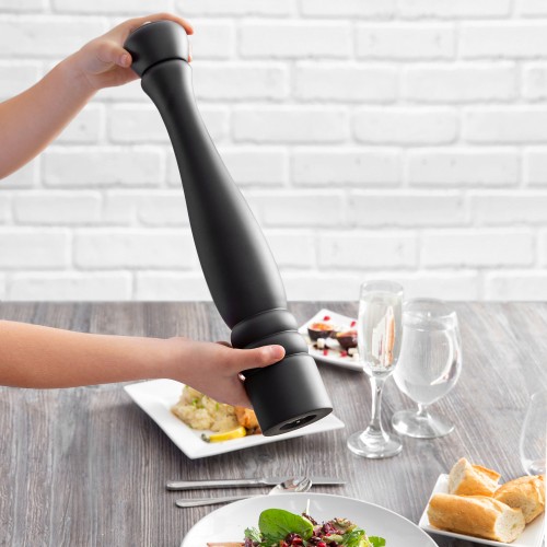 Мельница для перца и соли черное дерево Choice®  USA Matte Black Wooden Salt/Pepper Mill, 45,7см/18"