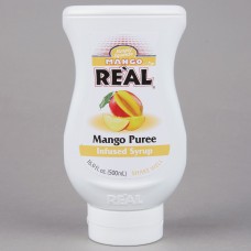 Real® Mango Puree Infused Syrup, 500ml\16.9 fl. oz. #115REALMANGO