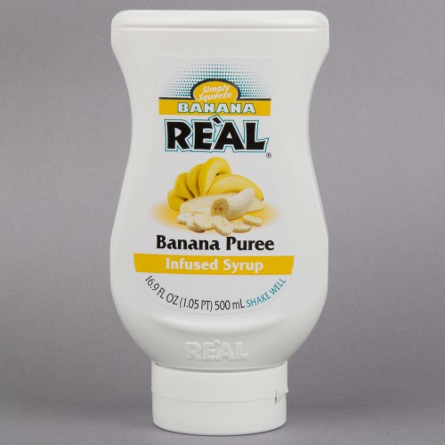 Сироп-пюре банановое Real® Banana Puree Infused Syrup, 500ml\16.9 fl. oz. #115REALBANAN