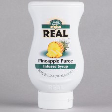 Real® Pineapple Puree Infused Syrup, 500ml\16.9 fl. oz. #115REALPINAP