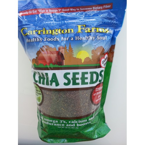 Семена чиа черные Carrington Farms Organic, 907гр Best before 01 May 2027