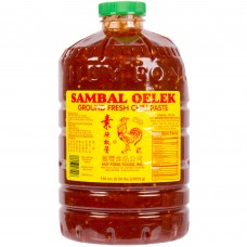 Huy Fong Foods® USA Sambal Oelek Fresh Ground Chili Paste 8.5 lb. Best By #12560011
