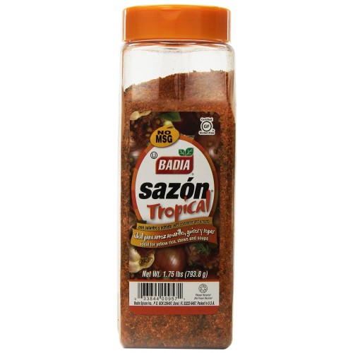 Тропическая смесь с аннатто и кориандром Badia® USA Sazón Tropical® Seasoning with Annatto and Coriander - 1.75Lbs\ 793,7гр #00957