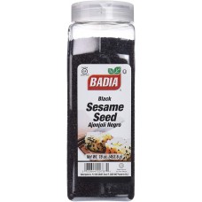 Семена кунжута (сезама) черные Badia® USA Sesame Seed Black - 16oz\ 453,6гр #00787