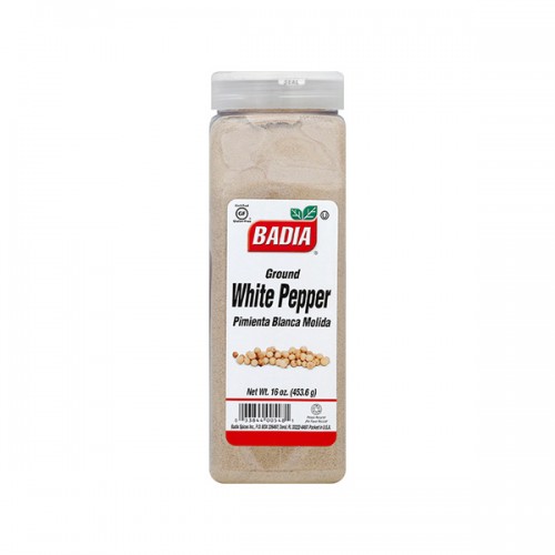 Перец белый, молотый Badia® USA White Pepper Ground - 16oz\454гр #00548