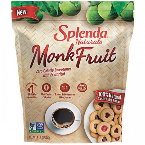 Заменитель сахара спленда из фрукта монаха Splenda® Monk Fruit Sweetener, 453,7грамм\1фунт Best By Jan\11\24 #104MONKFR1