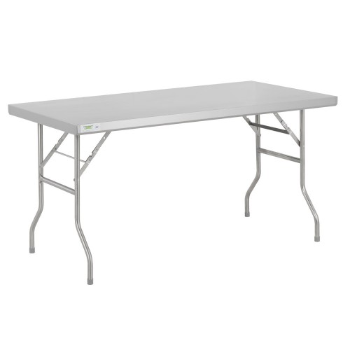 Стол складной из нержавеющей стали 18-го калибра Folding Work Table от Regency™ USA - 76х152 см/ 30"x60" #RgncFWT3060