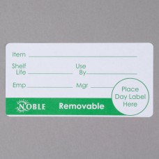 Стикеры прямоугольные, легкоудаляемые Noble Products  Removable Label - 500шт\рулон 5,1х10,2см #322UL4001