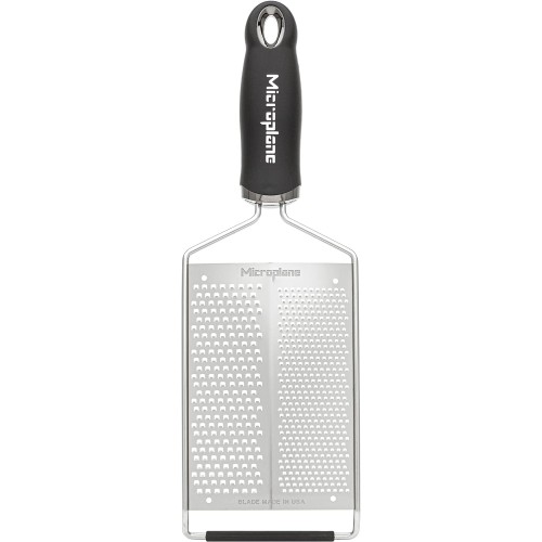 Терка Майкроплейн двойная мелкая\грубая, с чехлом Gourmet Dual Grater от Microplane® USA - черная ручка #45022