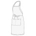 Фартук Chef Works® Butcher Apron 86,4см Х 61см\34"x24" Красный #F8RED