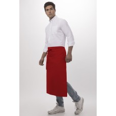 Фартук Chef Works® Bistro Apron Красный 81х70см\32"x27.5" #F24RED0