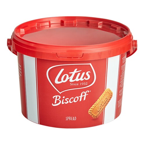 Бисквитный масляный спред Бискофф Lotus Biscoff® Creamy Cookie Butter Spread Pail 8кг. Best By #125BISCPAIL