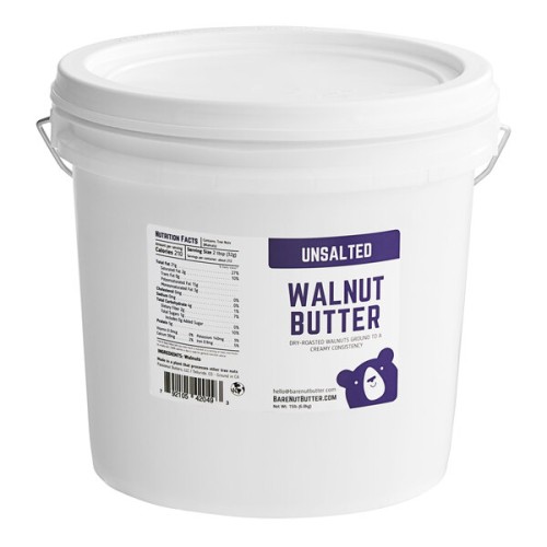 Масло грецких орехов не соленое Unsalted Walnut Butter от Bare Nut® Butter USA - 6,8кг./15 lb. #42049