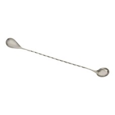 Барная ложка c мерной чайной ложкой - наконечником Barfly® USA Stainless Steel Bar Spoon with 1 tsp. Measure End - 31,1см #M37077