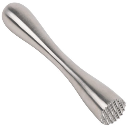 Мадлер из нержавеющей стали с размягчающей насечкой Franmara® USA Stainless Steel Muddler with Tenderizer Head - 17,8см #8191 BU
