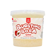 Желатиновые Взрывные Бобы С Соком Личи для Бабл-ти Lychee Bursting Boba® Pure25 от Bоssеn® - 3,2кг #BBP003