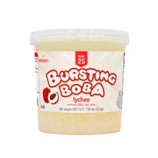 Желатиновые Взрывные Бобы С Соком Личи для Бабл-ти Lychee Bursting Boba® Pure25 от Bоssеn® - 3,2кг #BBP003