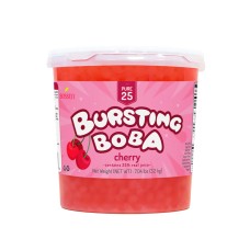 Желатиновые Взрывные Бобы С Соком Вишни для Бабл-ти Cherry Bursting Boba® Pure25 от Bоssеn® - 3,2кг #BBP010