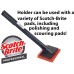 Спонжи-педы высокоабразивные, термостойкие до 177°C Quick Clean Heavy Duty Griddle Pad от 3M Scotch-Brite™ USA - 133,4х101,6мм/ 15шт./уп. #746