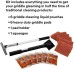 Система очистки горячих грилевых поверхностей 149-176°С Quick Clean от 3M™ Scotch-Brite™ USA - набор моющих средств, спонжей, держателя и скребка /всего 14 предметов/ #710