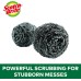 Спонжи-скрабберы стальные Stainless Steel Scrubber от 3M™ Scotch-Brite™ USA  - 49 грамм/ 12шт/уп. #84CC-12pc