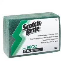 Спонжи средней жесткости, универсальные General Purpose Scouring Pad от 3M™ Scotch-Brite™ USA  - 152х228 мм/ 10шт/уп #96CC-10pcs