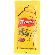 Порционные пакетики горчицы желтой классической Френча Classic Yellow Mustard от French's® USA - 7гр/500шт./упак. Best By #59255-7Gr