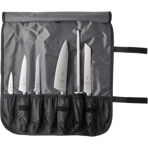 Набор ножей - скрутка, кованых из немецкой стали ZüM® Knife Roll Set от Mercer Culinary® USA 7 предметов #M21830
