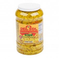Del Sol® Hot Banana Peppers 1 Gallon #4004727
