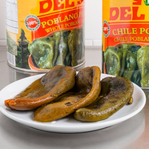 Паблано целые перцы в брайне Whole Poblano Peppers от Del Sol® - банка #10/ 2,83кг. #DS00164