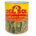 Паблано целые перцы в брайне Whole Poblano Peppers от Del Sol® - банка #10/ 2,83кг. #DS00164