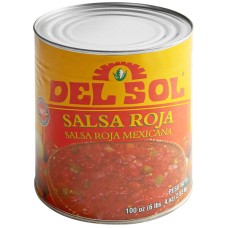 Сальса красная, мексиканская, средней остроты Red Mexican Salsa от Del Sol® банка стандарта #10 - 2,83кг.#DS00146