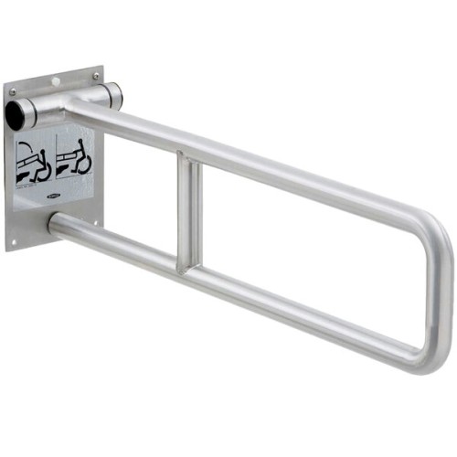 Поручень опорный, откидной, стальной, для инвалидов Swing-Up Grab Bar от Bobrick® USA - 73,5см/29"/до 227 кг. #B-4998
