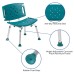 Кресло для инвалидов для душа, с экстра-широкой спинкой Hercules Series от Flash Furniture® USA - 583х305мм/ до 136кг. #DC-HY3501L-TL-GG
