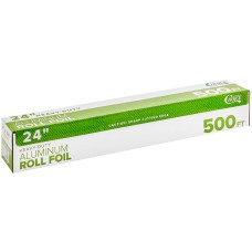 Фольга пищевая, алюминиевая, очень прочная Heavy-Duty Aluminum Foil калибра 80 от Choice® USA, рулон - 61см Х 152,4м \24" x 500' #12224X5HD