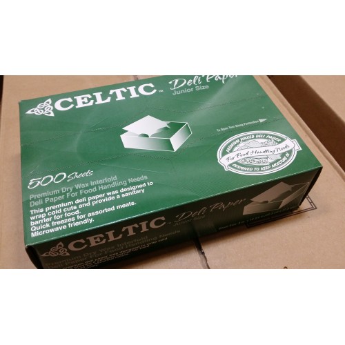 Бумага вощеная Premium Deli Wax Paper Junior Size от Celtic\Choice USA 20,32 х 27,31см (8"x10 3/4") - Уп.500 листов #999DS8