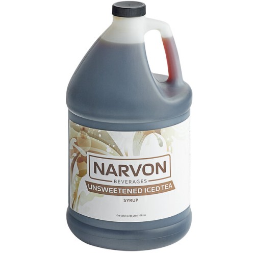 Концентрат - сироп напитков 5:1 Не сладкого Холодного Чая Unsweetened Iced Tea Concentrate от Narvon® USA - 3,785л./ 1 галлон #NBCTEAUNSWTN