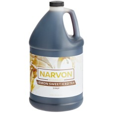 Концентрат - сироп напитков 5:1 Сладкого Холодного Чая с Лимоном Lemon Iced Tea Concentrate от Narvon® USA - 3,785л./ 1 галлон #NBCTEALEMSWT