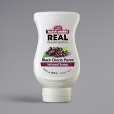 Real® Black Cherry Puree Infused Syrup, 500ml\16.9 fl. oz. #115REALBKCHR