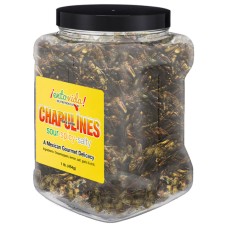 Кузнечики жареные с солью и лимоном Sal y Limón Chapulines от EntoVida® USA - 454гр.\банка #EV-022-00002-3