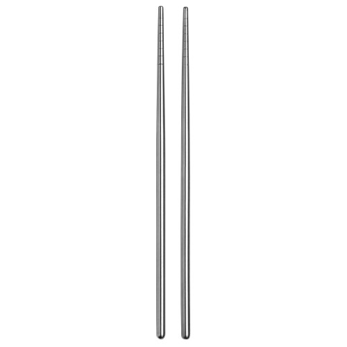 Палочки Heika™ из ультра-премиальной экстра-тяжелой стали 18/8 Extra Heavy Weight Chopsticks от Acopa® USA - Серебряные/ 22,9см/ 12шт/сет #267CHOPSLVR
