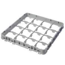 Вставка - экстендер промежуточная к кассетам Cambro® Camrack™ Glass Rack w/ 16 Compartments Half Drop Full Size Extender, 5,1см, серая #16E2151