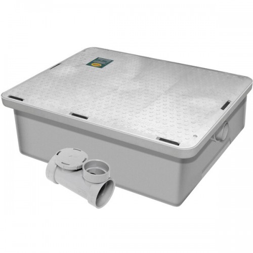Жироуловитель термопластовый, низкопрофильный Grease Trap Lo-Profile от Endura® Canada, c переходником 2 дюйма, поток воды 95 лит./мин. (25 GPM) #3925A02LO