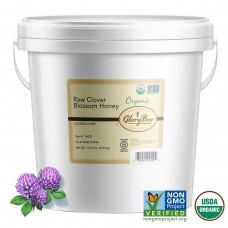 GloryBee® USA Organic Raw Clover Blossom Honey Pail, 11.67 lbs #1365916