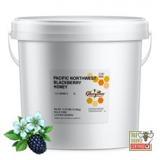 Мед ежевичный GloryBee® USA Raw Pacific Northwest Blackberry Honey, 5,3 кг \11.67 lbs #1429278