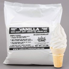 Смесь для мягкого мороженого Ваниль Soft Serve Mix от Carnival King® USA - 1,36кг/3Lb #SSCKRVAN