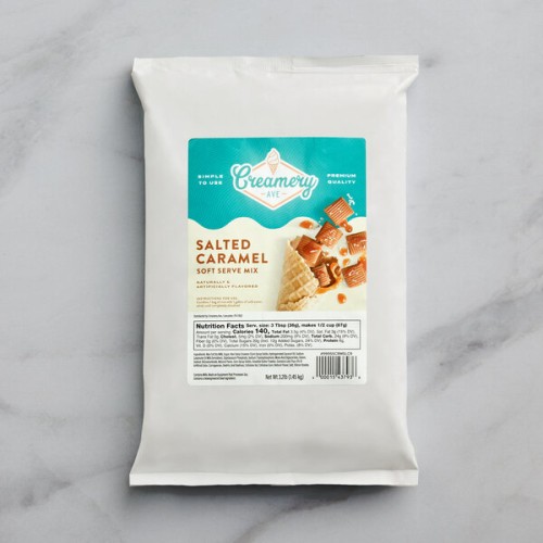 Смесь для мягкого мороженого Соленая Карамель Soft Serve Mix от Creamery Ave™ USA - 1,45кг. #SSCRMSLCR