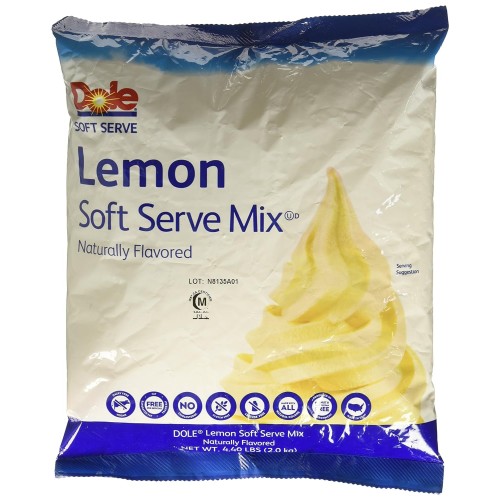Смесь для мягкого мороженого Лимон Soft Serve Mix от Dole® USA - 2кг. #D585-A6448